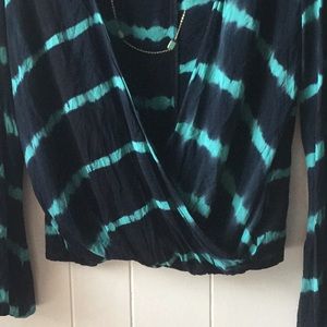 Love Stitch Tops - LOVE STITCH TIE DYE BLOUSE Love Stitch Tops - LOVE STITCH TIE DYE BLOUSE